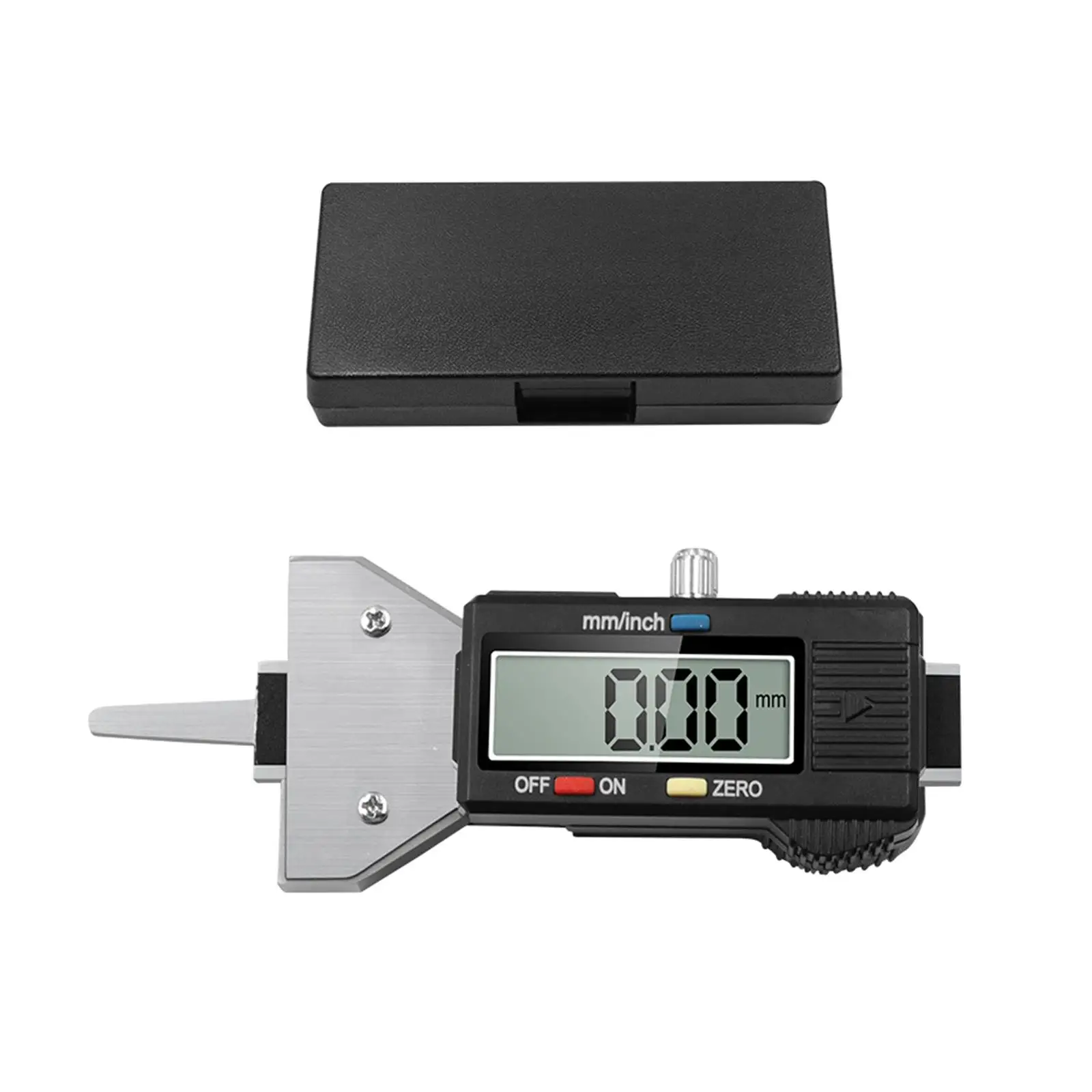 Digital Tyre Depth Gauge Tester Tire Thread Measuring Gauge Tool with Large LCD Display for Automobile Tire Trucks Vans SUV