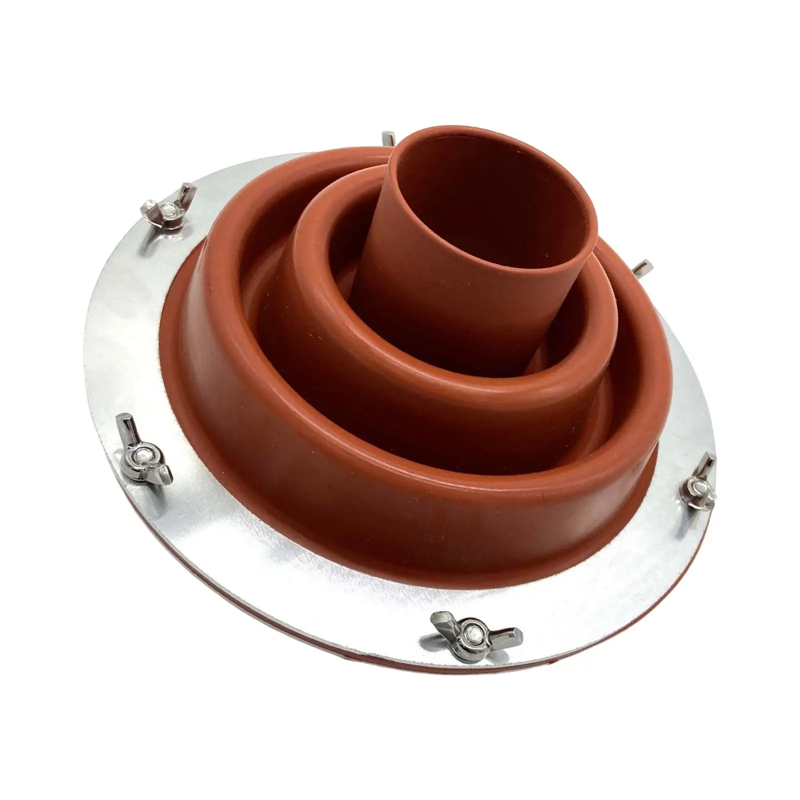 Silicone Roof Pipe Flashing, Round Base, Pipe OD 3