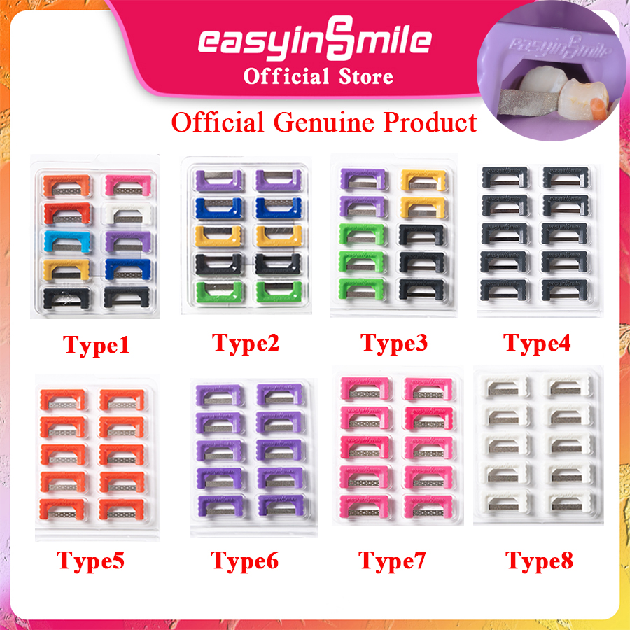 Best of Easyinsmile 10Pcs / pack Dental IPR System Kit Orthodontic Interproximal Reduction Strips Hand Use Polish Reusable & Autoclavable Reviews & Tips