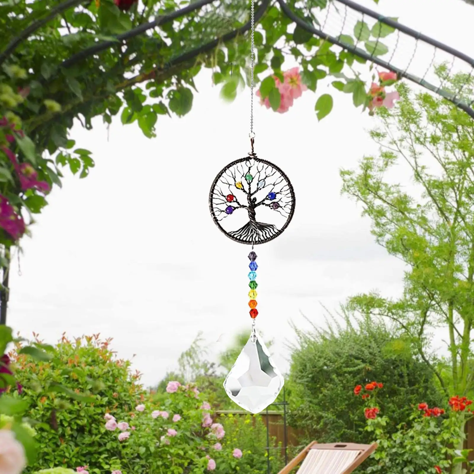 Crystal Rainbow Maker Hanging Window Pendant Home Garden Decor