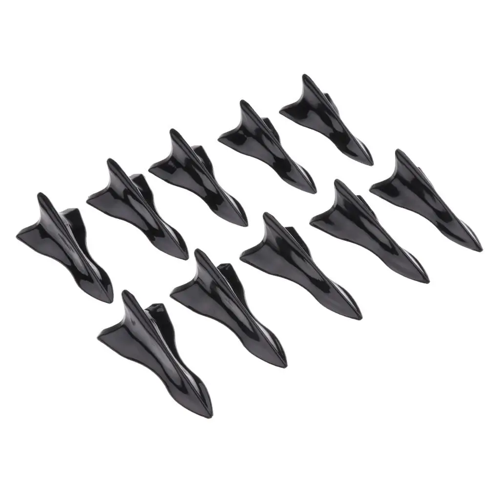 10 Pieces Air  Generator Fin For Car Spoiler Roof Wing Increases  and Performance Decreases Turbulence