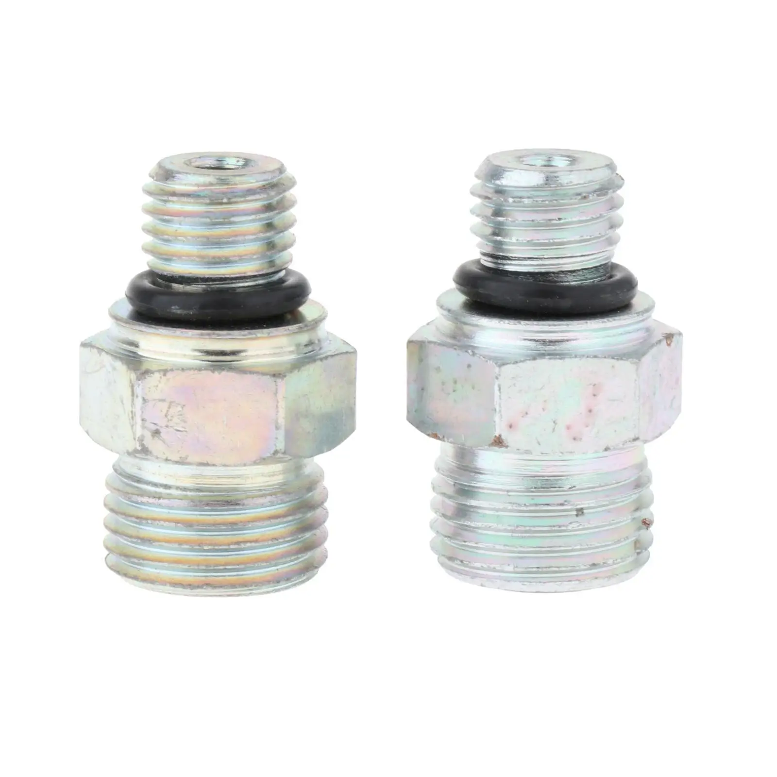 2 Pieces Connectors Joints Accessory Metal Turbo Oil Supply Line Fitting for Vehicle Auto Parts Automotive Car Engine Parts