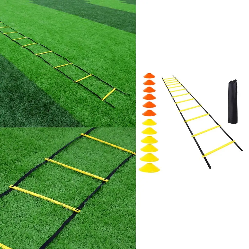 Agility Ladder & Training Set - Training Equipment to Increase Fitness And Increase Fast Footwork for Soccer, Football,