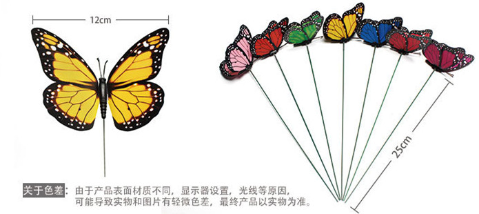 Title 1, 20Pcs 3D Monarch Schmetterling Simulation Schme...