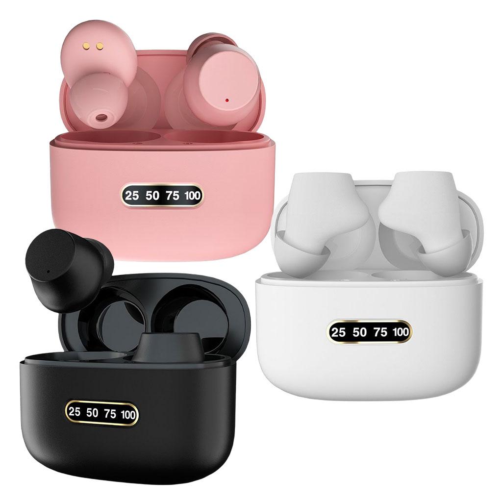 M8 Bluetooth Earbuds True Wireless Smart Display Small Multi-Point Connection Deep Bass Headphones for Travel Game Sport Work