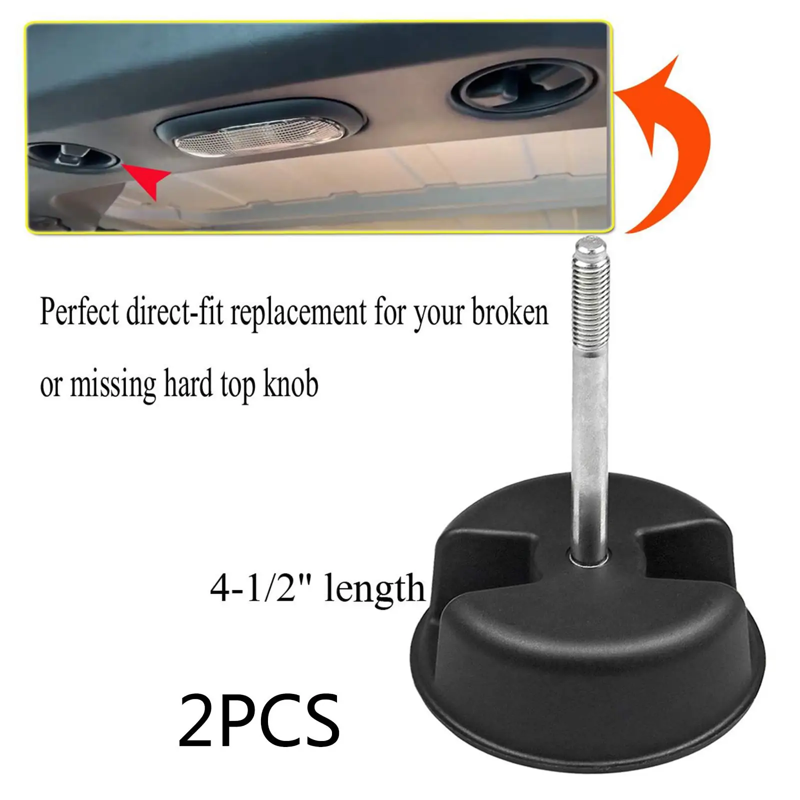 Hardtop Panel Mounting Screw Knob Replacement for Jeep Wrangler JK 2dr 2007-2018