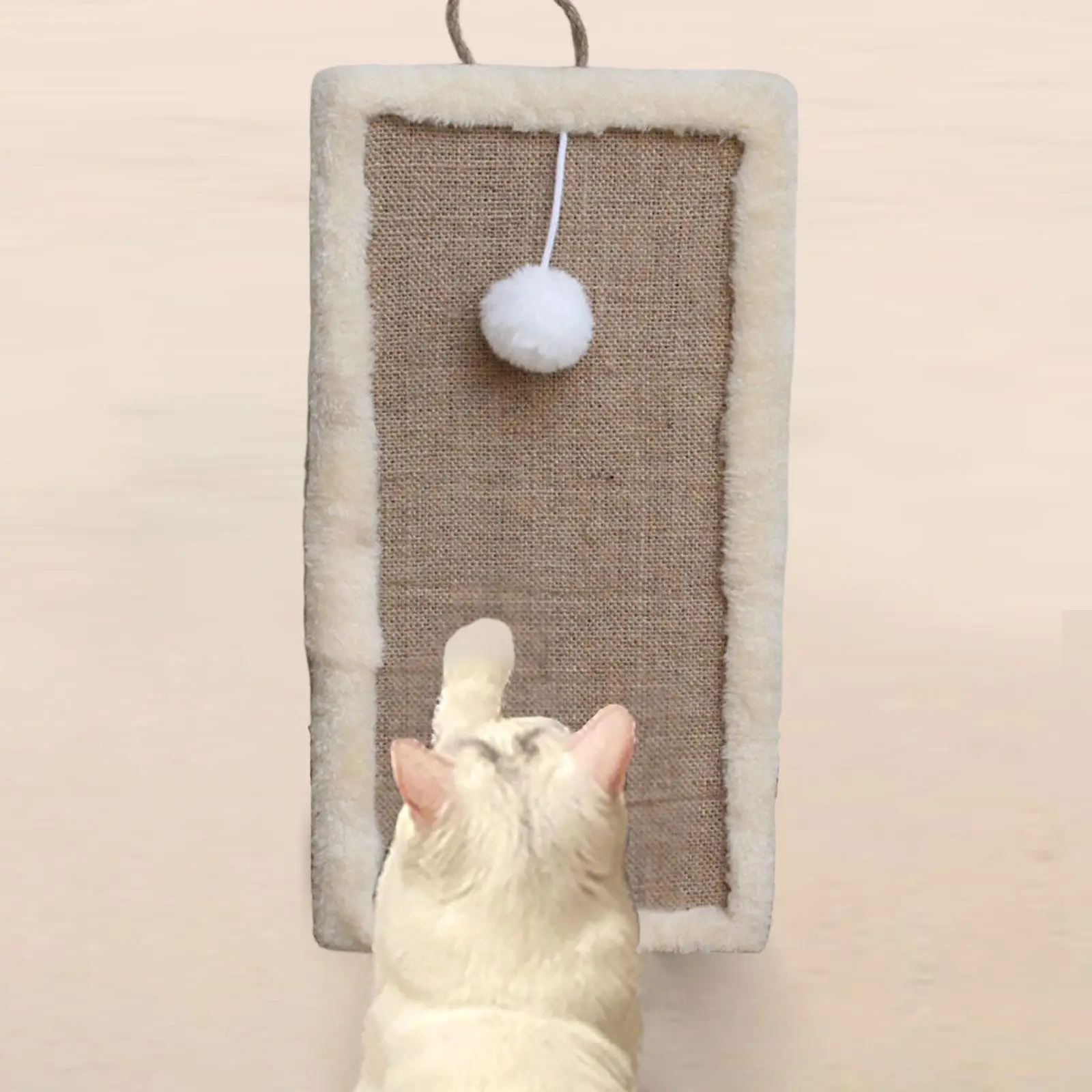 Cat Scratching Pad Natural Sisal Cat Scratching Board Cat Scratcher Furniture Protector Cardboard for Large Wall Grinding Claws