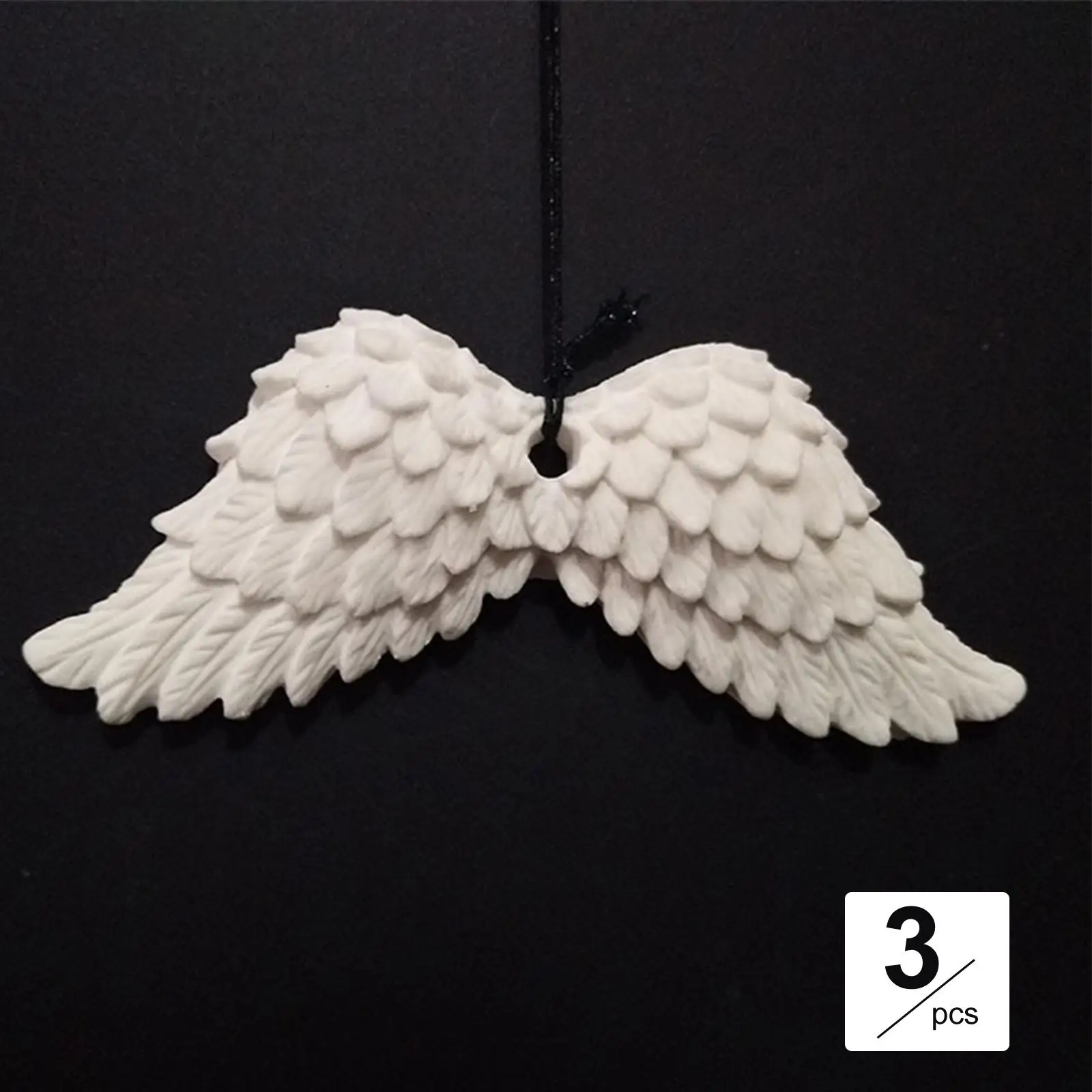 3Pcs Car Wings Pendant Ornament Portable Window Meditation Gift for Bedrooms