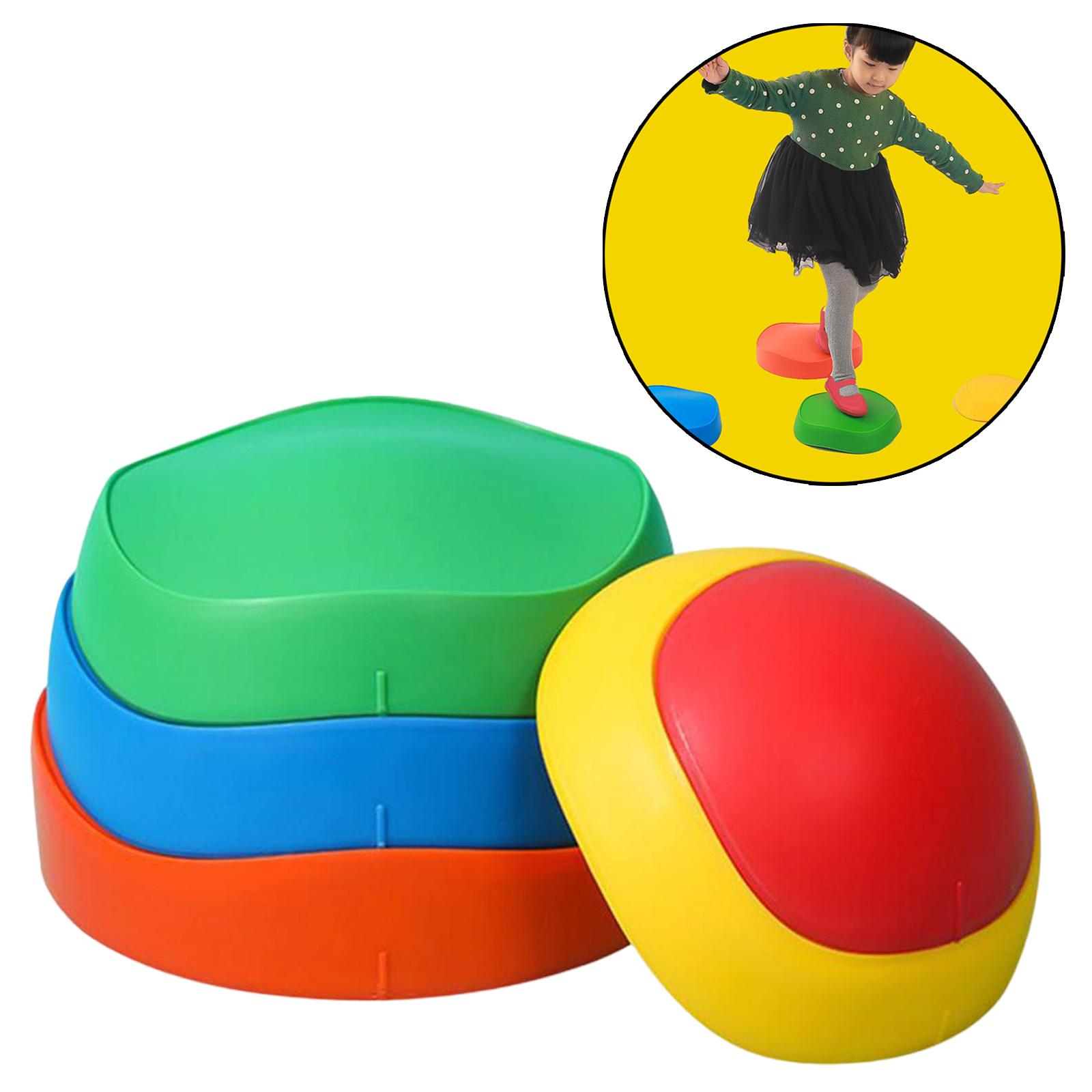 5Pcs Kids Balancing Trainning Toys Balance Training Novelty Rainbow Stone Body