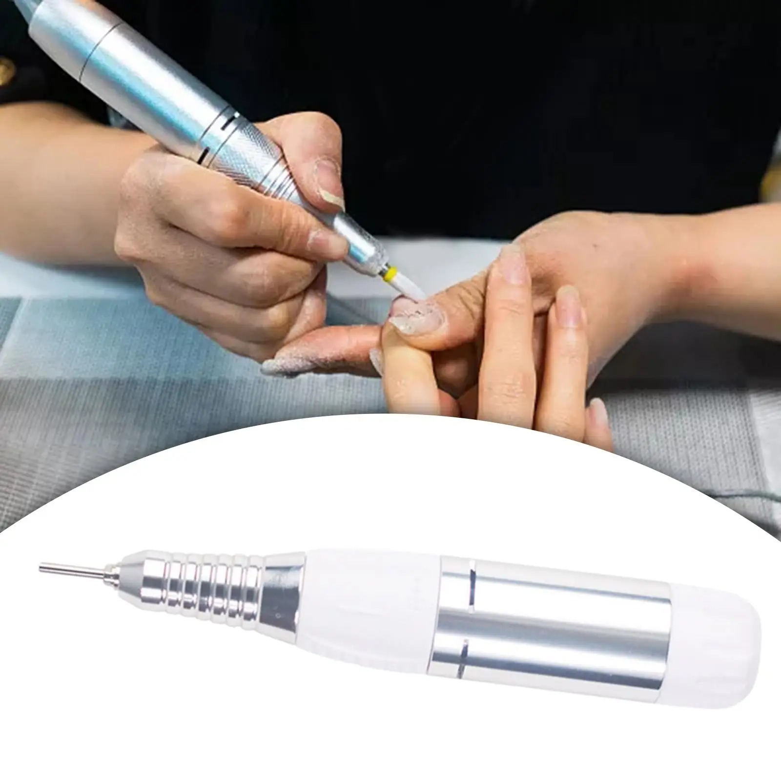 Portable Nail Grinder Handle 25000RPM Manicure Nail Drill Pen for Nail Drill Machine Nail Polisher Handpiece Nail Art Tool