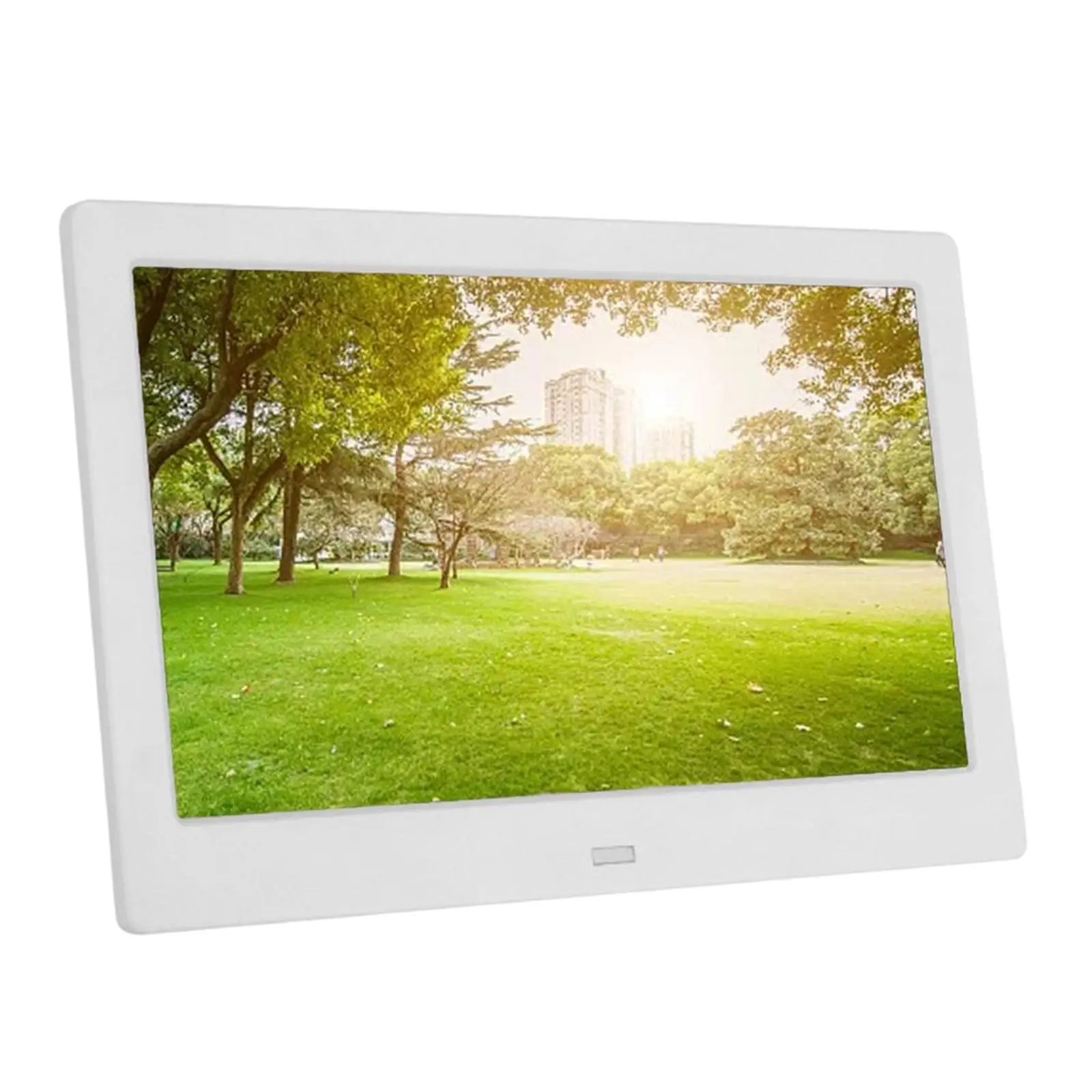 10Inches Electronic Digital Photo Frame White US Standard Professional Multiple Functions with Clock,Calendar Multiple Used