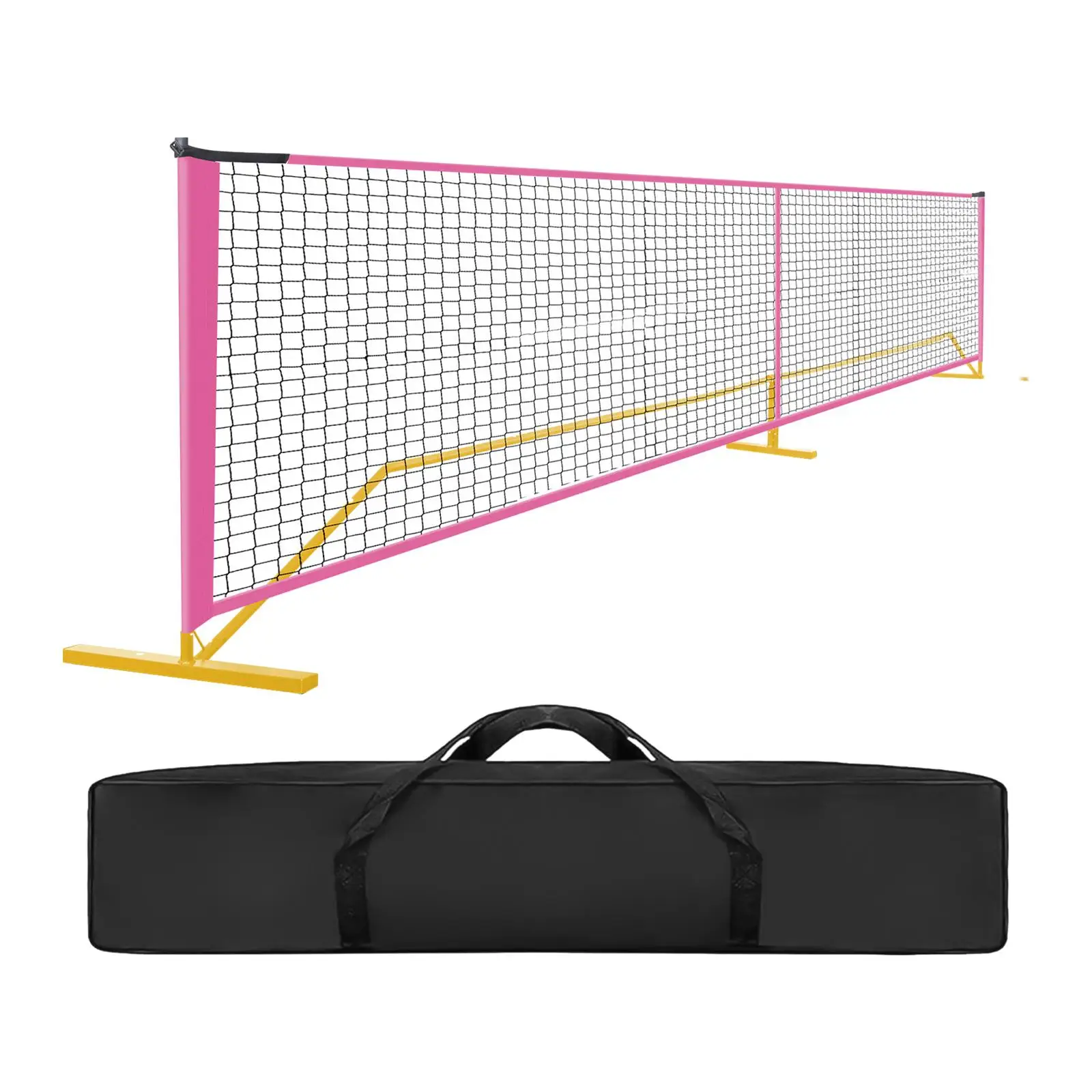 Portable Pickleball Net with Carrying Bag 22ft Sports Net for Driveway Indoor Outdoor Game Volleyball Pickleball Training Beach