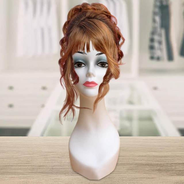 Realistic Mannequin Head Realistic Female Silicone Wig Head Stand ...