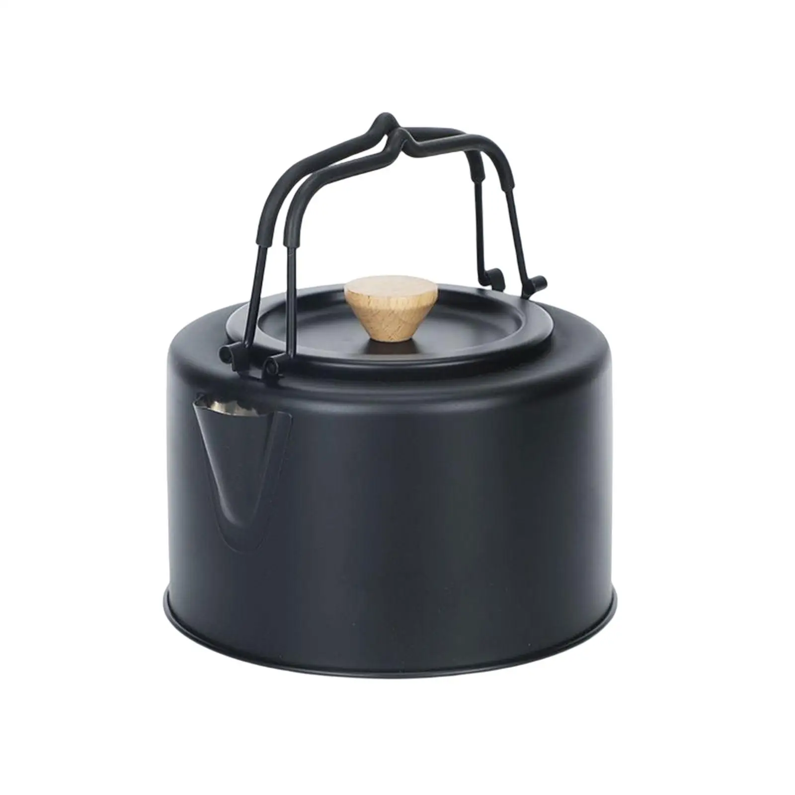 Portable Camping Kettle Camp Tea Pot with Lid Campfire Kettle Outdoor Kettle