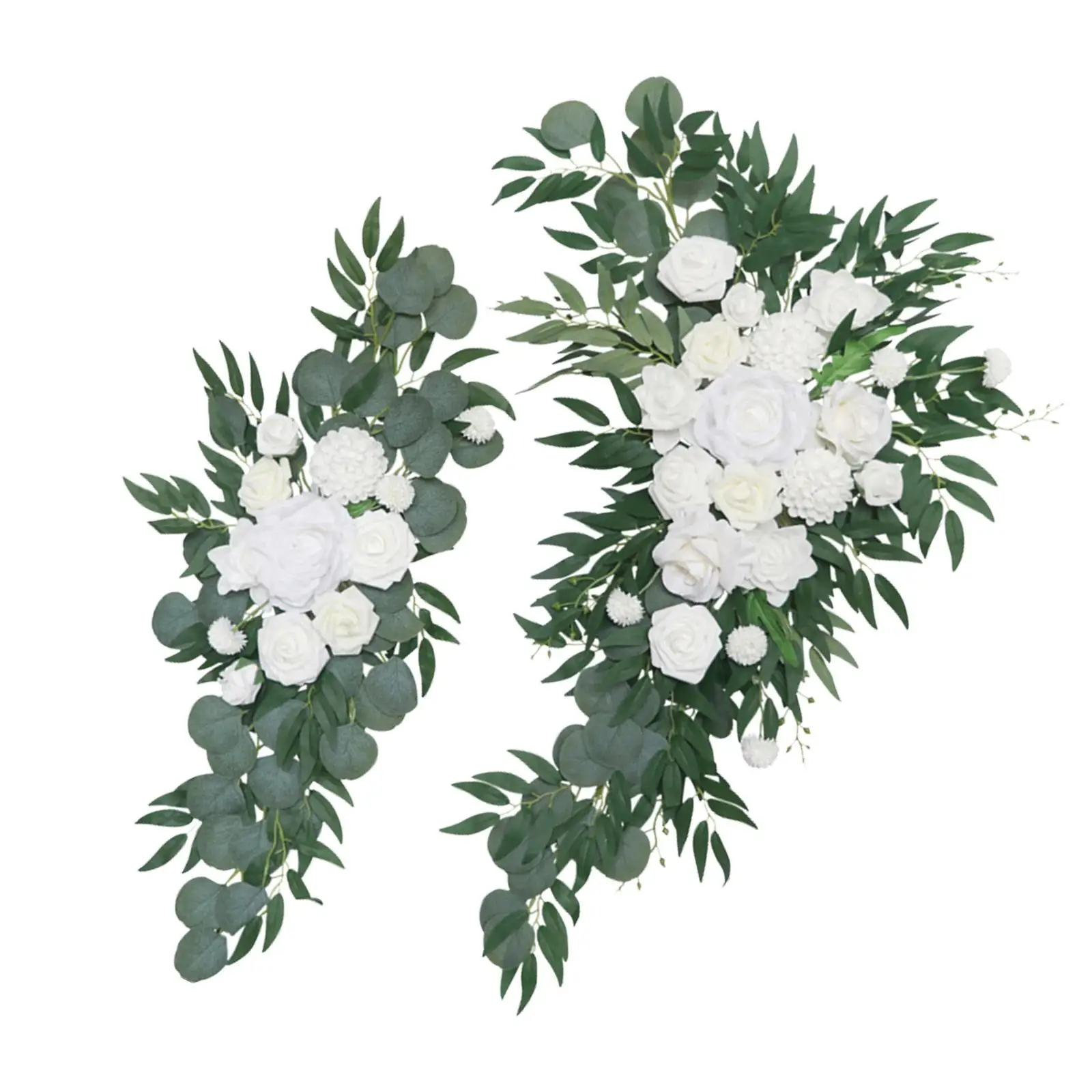 Wedding Arch Wreath Centerpiece Garland Hanging Artificial Flower Swag for Door