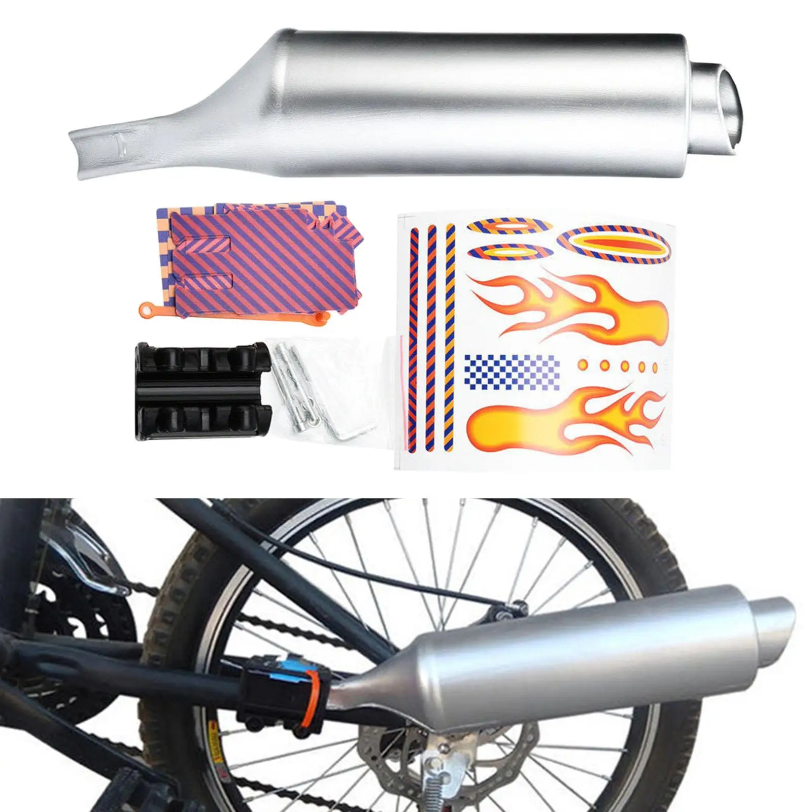 Bike  Pipe Motorcycle Noise Maker Bike Accessories Modification