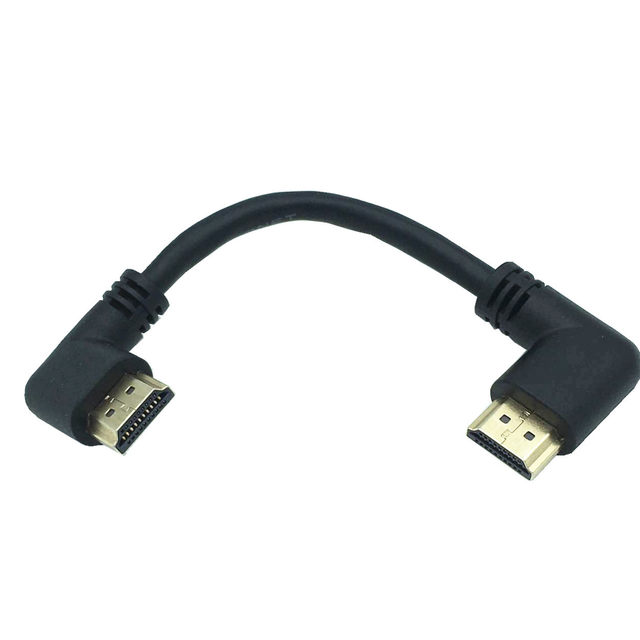 HDTV2.0 4K 3D Dual HDMI-compatible 90 Degree Left Angled