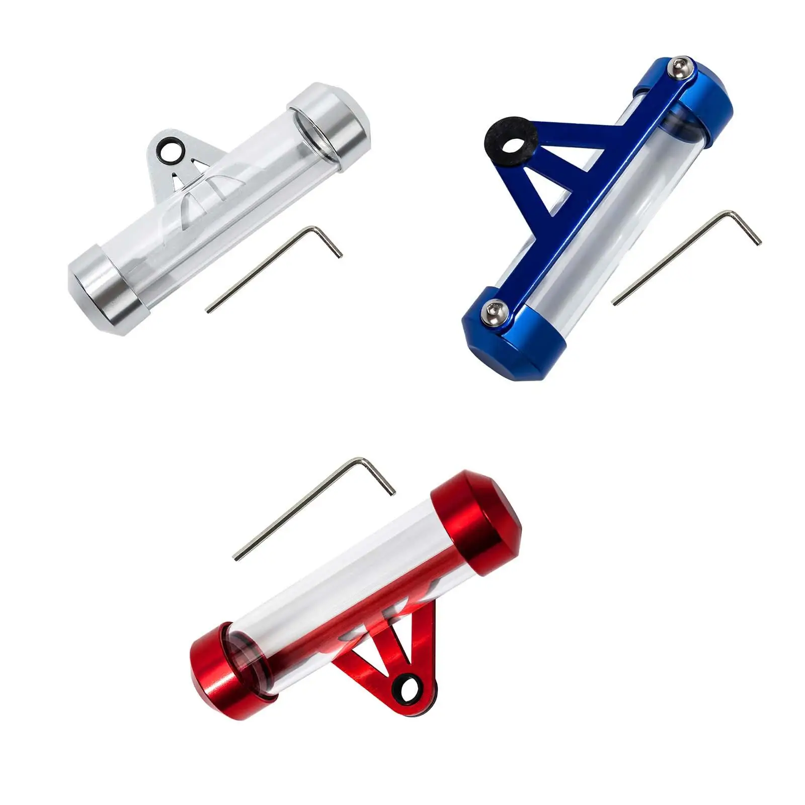 Universal Motorcycle Secure Tax Tube Holder Made of Aluminium Alloy and Glass Pratical Multifunctional Motorbike Accessories