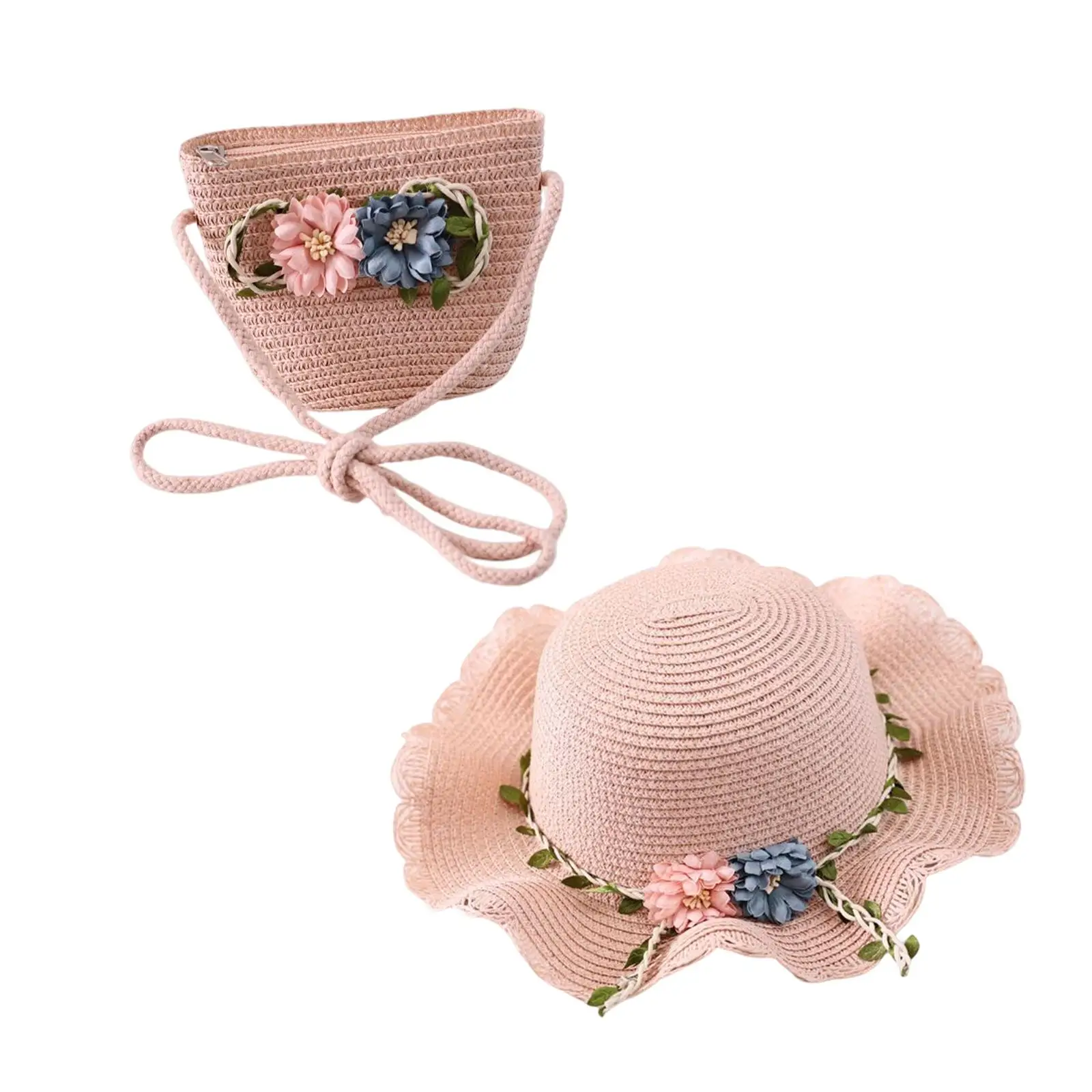 Children`s Sun Hat Small Bag Birthday Gifts Summer for Holiday Party