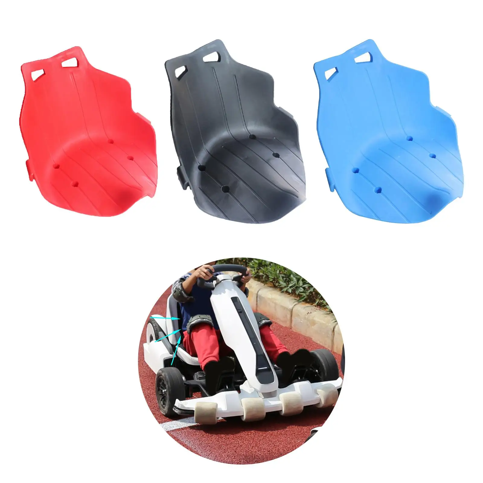 Kids Seat Attachment DIY Durable Go Karts Seat Saddle Kart Car Saddle Replacement Parts for Racing Cart Accessories