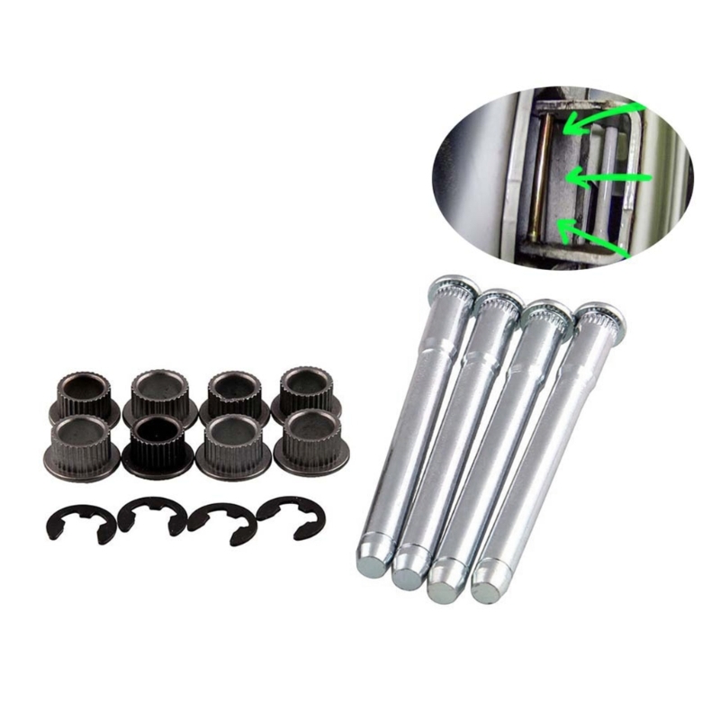 Für 1994 - 2004 Chevy S10 & S15 Tür Scharnier Pins und Buchse Kit 4 Sets Korrosion-Beständig H8WE – Detail 3