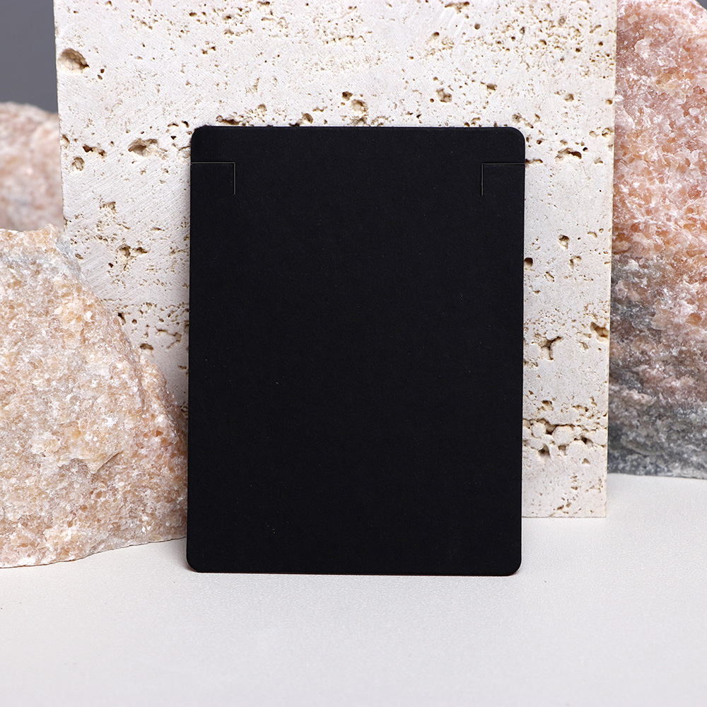 50PCS 6x8cm Black White Brown Necklace Display Cards For Jewelry Blank Holder Cardboard Small Businesses Packaging Supplies