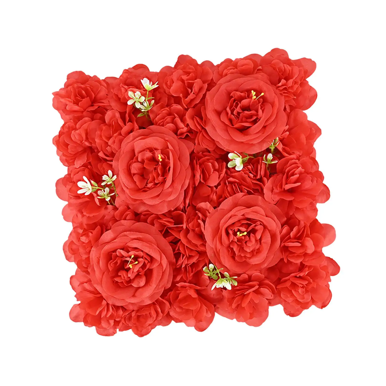 Artificial Flower Wall Panel Floral Photo Background for Wedding Event Home