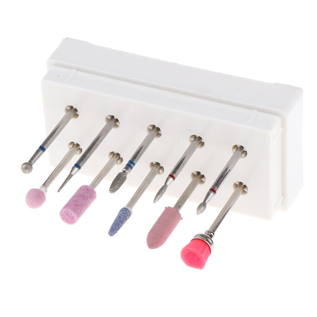 10pcs Premium Bits Manicure / Pedicure Grinding Set for Nail ,