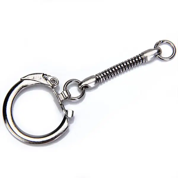 10pcs Key Chain SNAKE Chain Key Rings w/ Snap End + Jump Ring Brand New