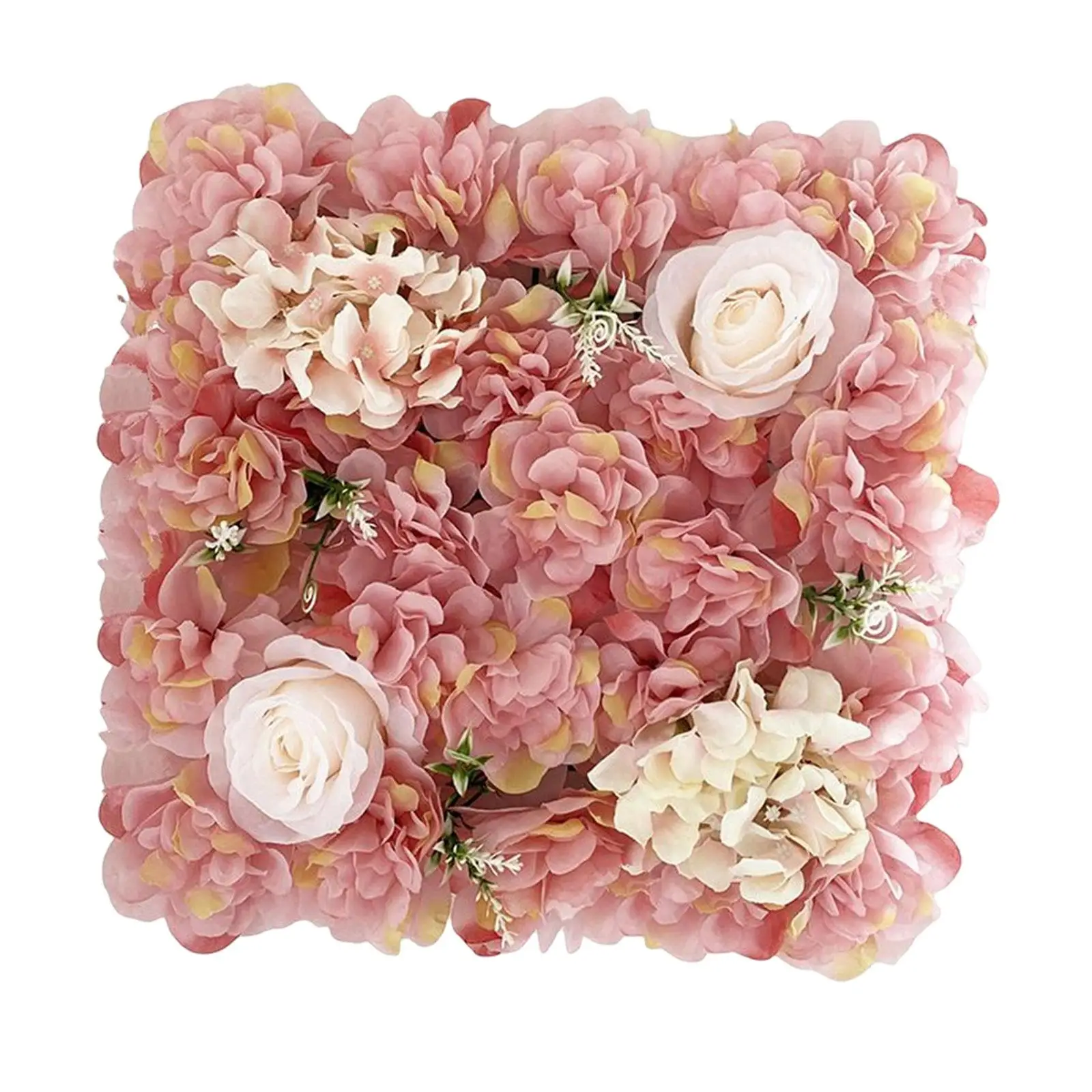 Artificial Flower Wall Panel Floral Mat Flower Arrangements Photo Background for Wedding Valentines Day Indoor Stage Wall Decor