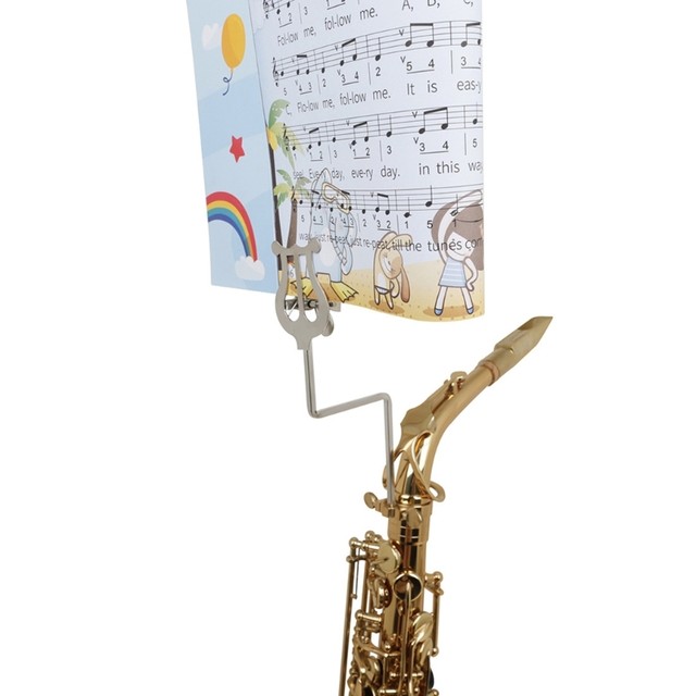 Support Partition Saxophone - Lyre Métal Léger Pour Musicien Débutant Ou Pro