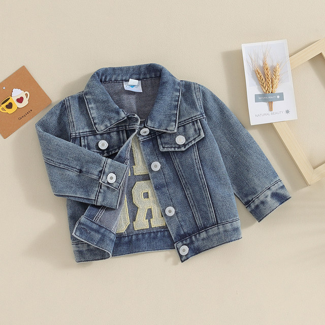 outfit newborn baby boy jean jacket
