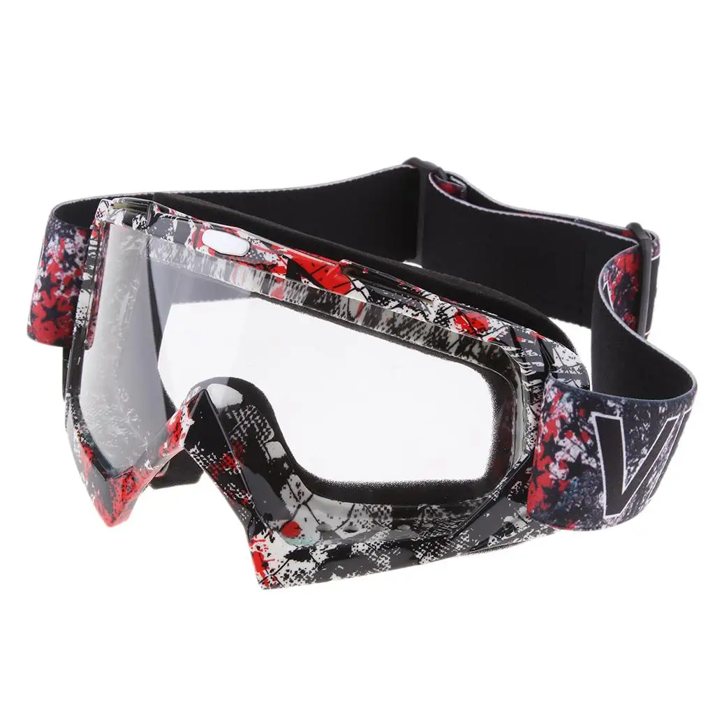 Snowmobile Snowboard Goggles Motorcycle Racing Eyewear , Anti-& Weatherproof,Colorful / Clear Lens