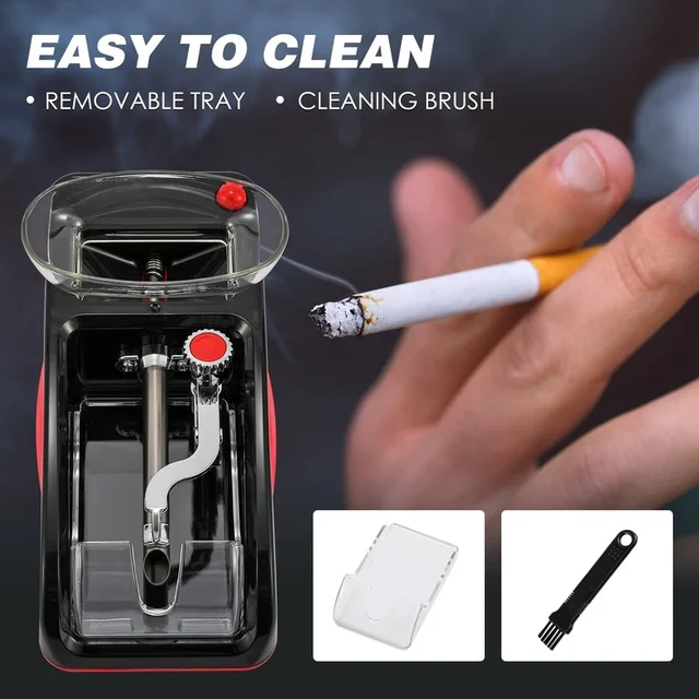 Máquina automática eléctrica para liar cigarrillos, fabricante de  inyectores de tabaco para automóviles, accesorios de rodillo, tubo de humo  vacío