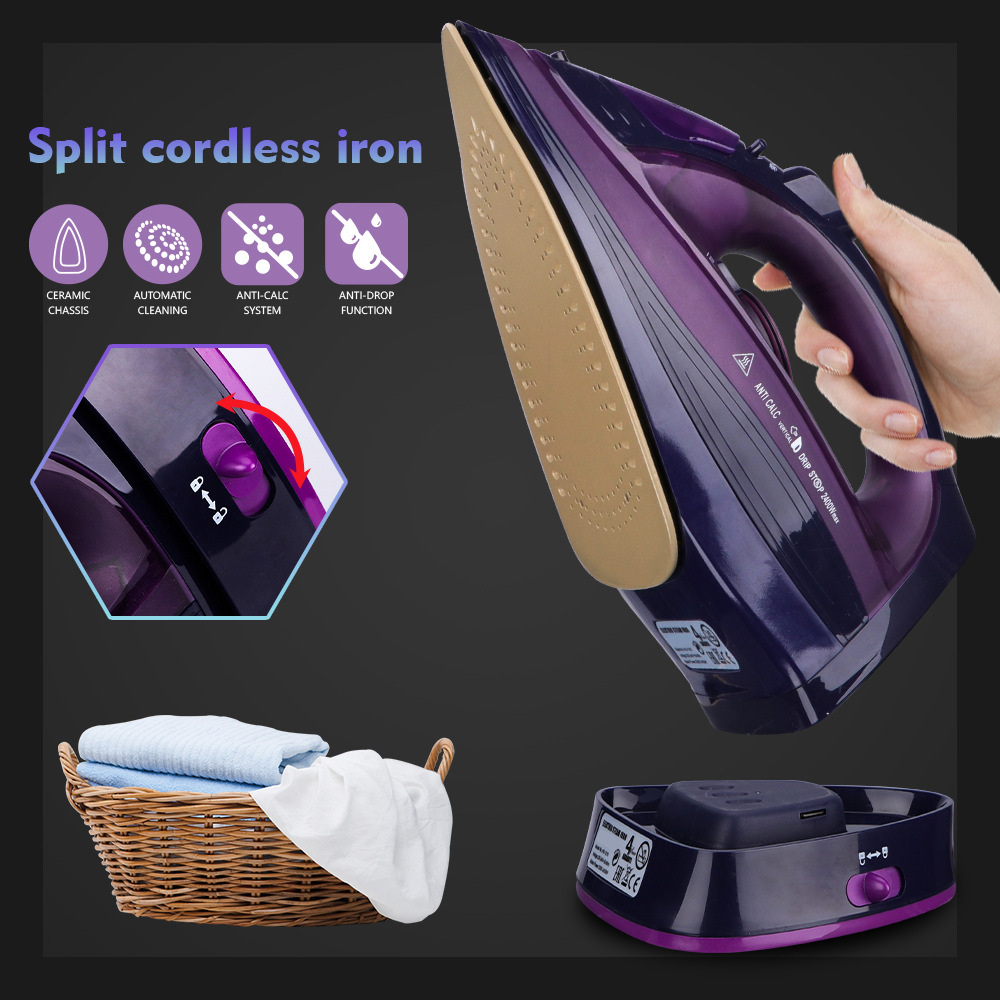 Title 5, 2400W Electric Iron Household Hand-held Wireles...