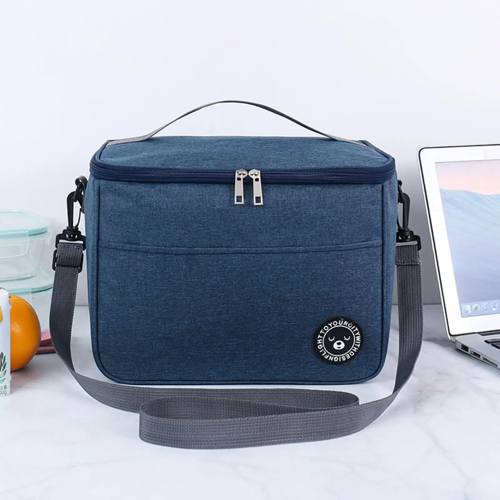 Insulated Lunch Bag Food Container Large Capacity Insulation Backpack Pouch Tote for Traveling Office Vacation Women Men Teens