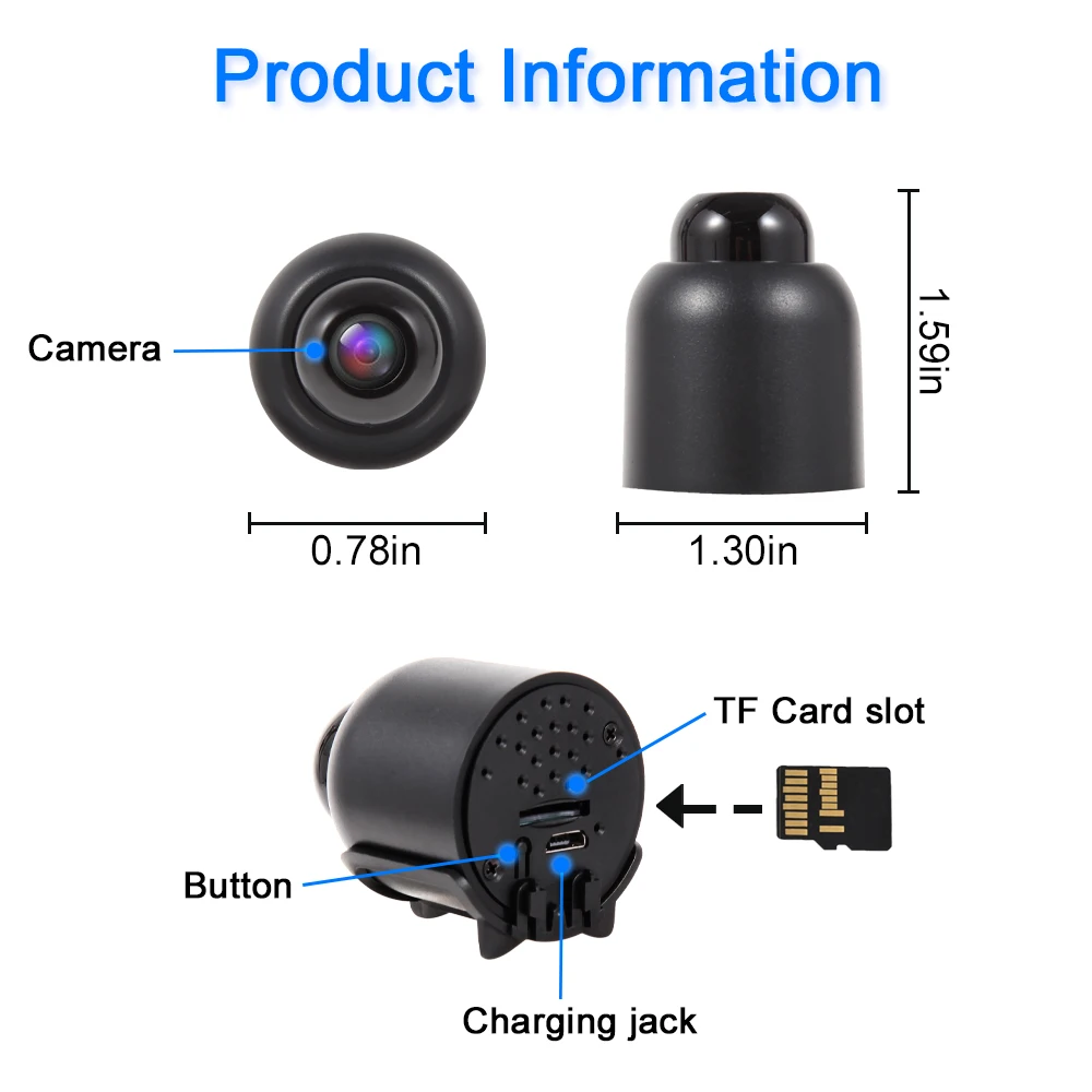 S44d82633be4941f4b9717665c3fa24ecR New FHD 1080P Mini WiFi Camera Night Vision Motion Detection Video Camera Home Security Camcorder Surveillance Baby Monitor