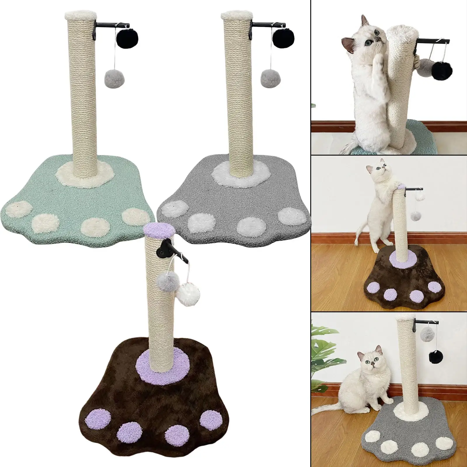 Cat Scratching Post Scratcher Interactive Toy Activity Center for Training