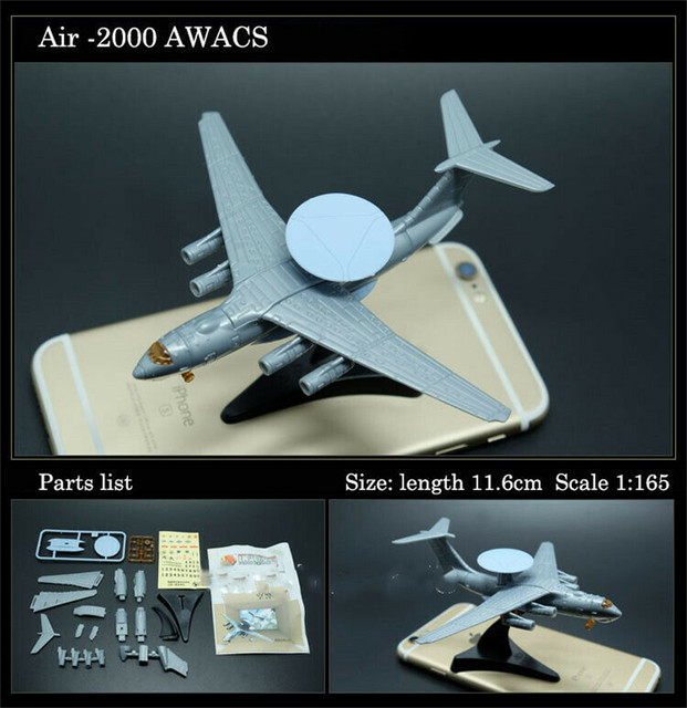 1:165 Scale Chinese KJ-2000 Early Warning Machines Aircraft