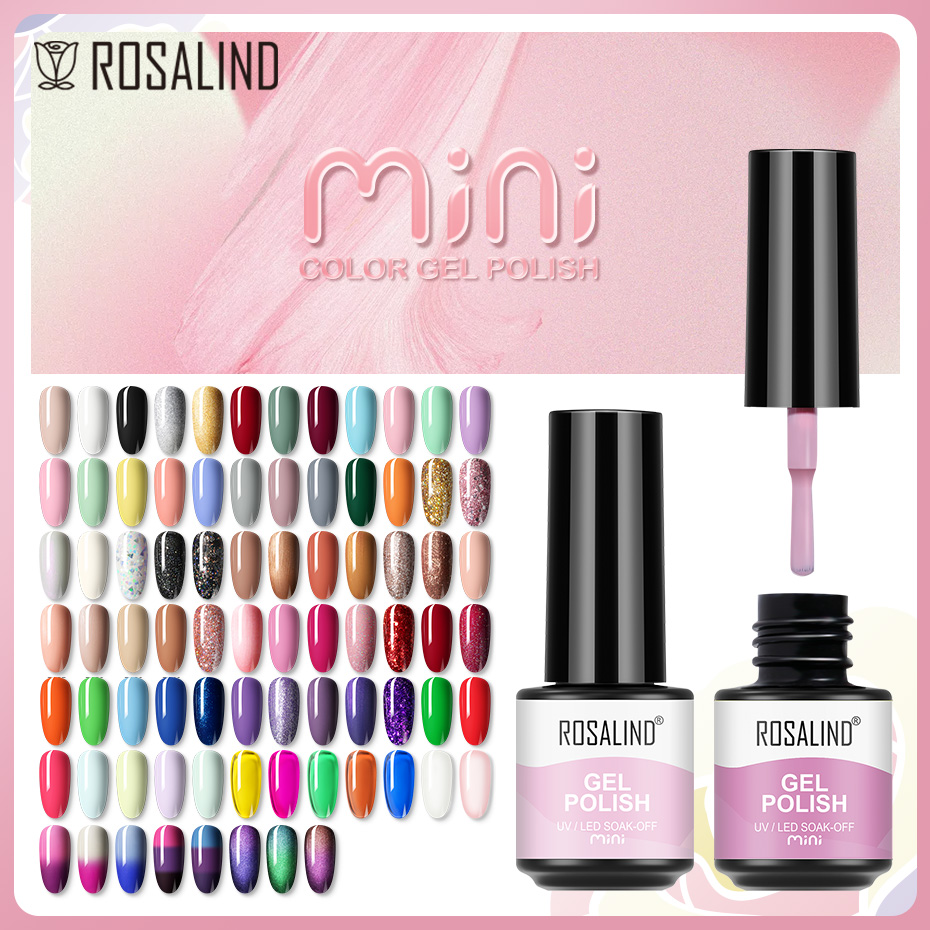 Best of ROSALIND Gel Nail Polish Semi Permanent Hybrid Varnishes Nail Art For Manicure Soak Off Base Top Coat UV Nail Gel Polish Enamels Reviews & Tips