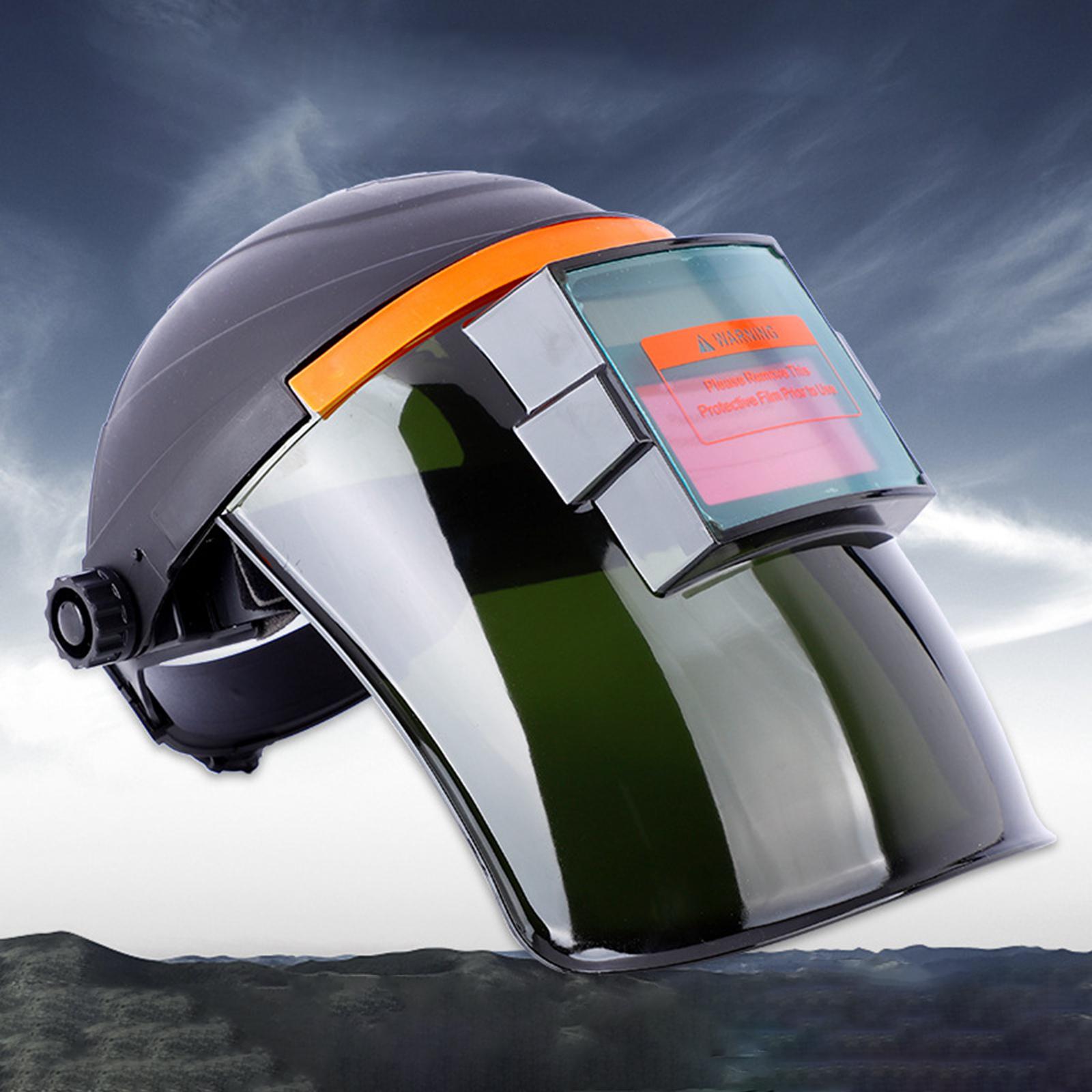 Large Viewing Screen Welding Helmet,Safety  Shields,Adjustable Plastic Welder Glasses Helmet  Mig  Grinding Sandblasting