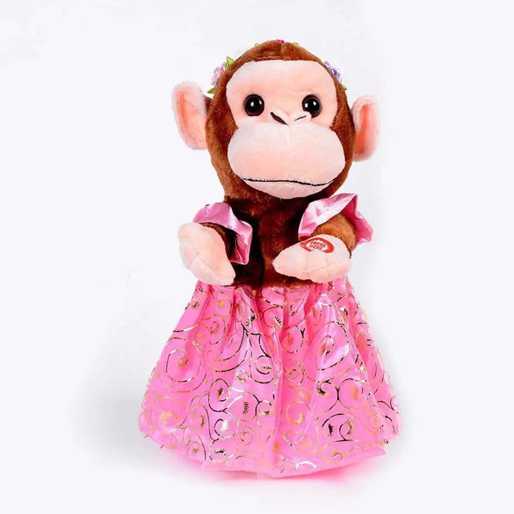 Children Electronic Monkey Toy Electric Plush Animal Singing Dancing for Kid