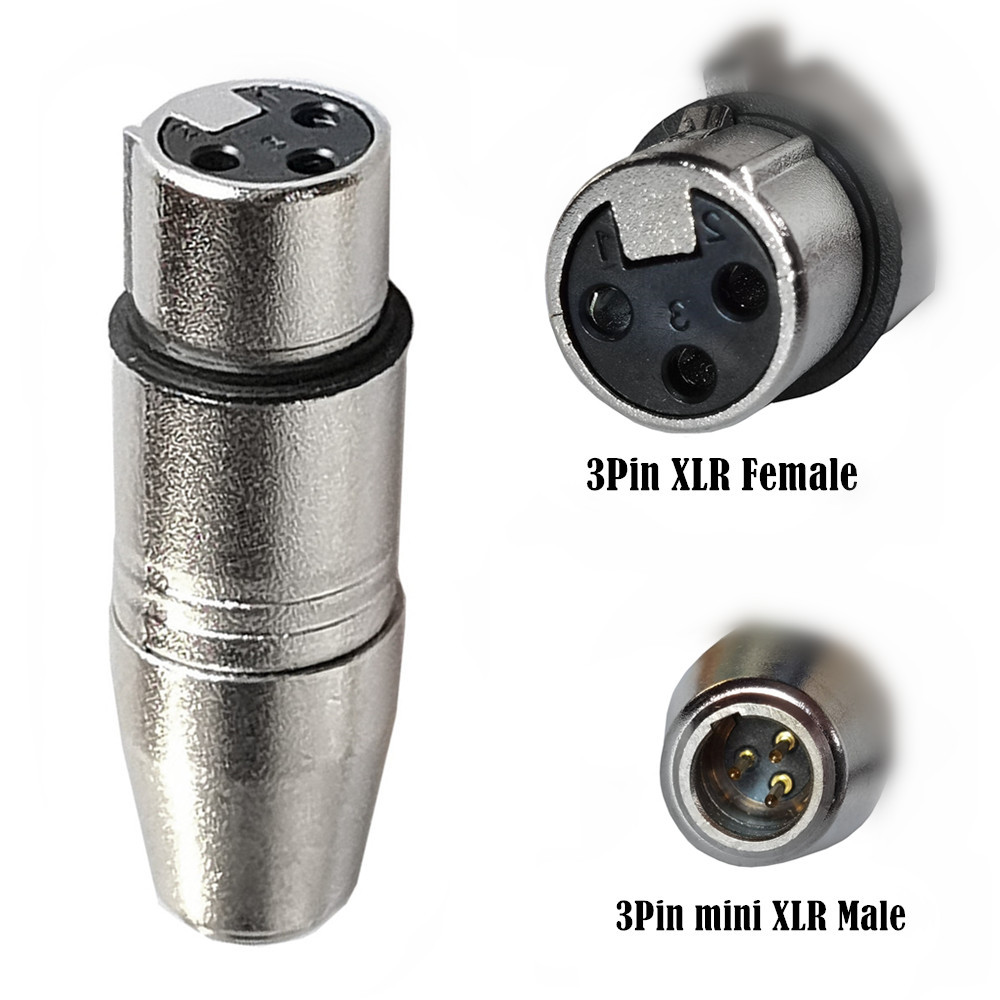 Title 5, 3pin Mini XLR Male Female to XLR Male Female A...