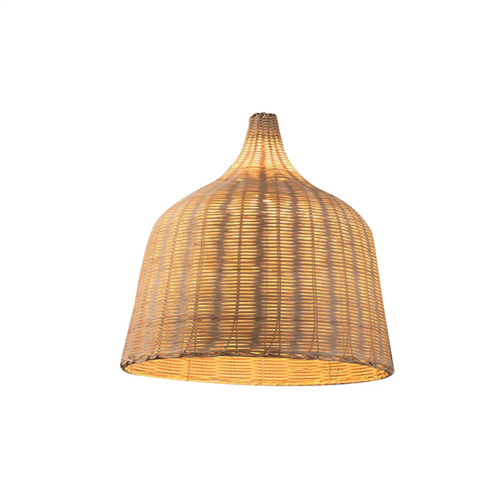 Creative Woven Pendant Lamp Shade Lighting Fixture Weaving Chandelier Rustic Light Shade for Kitchen Porch Restaurant Decor