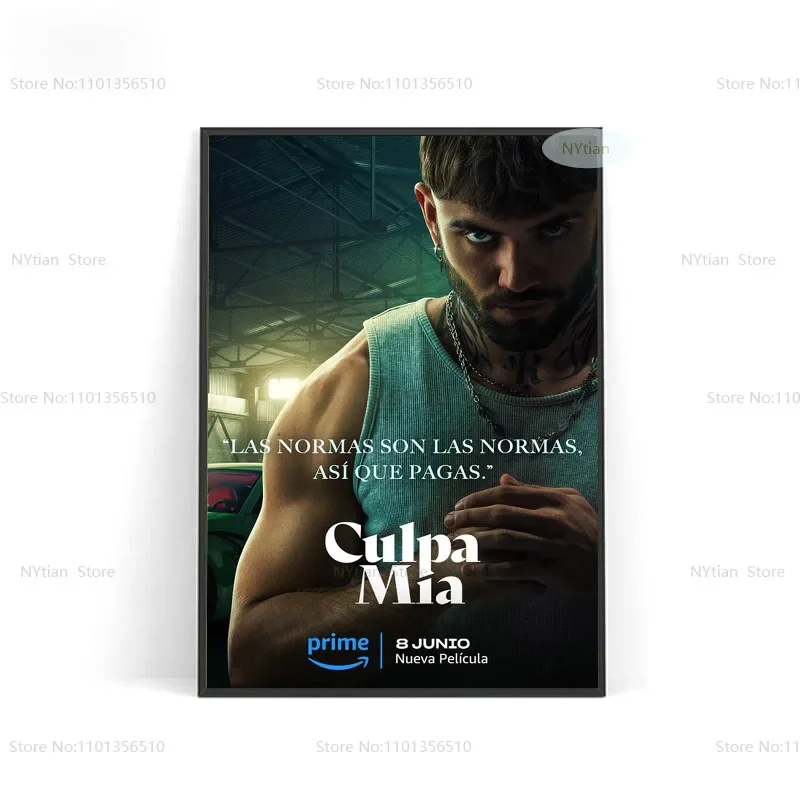 vMy Fault Culpa Mia 2023 Movie Film Modern Poster and Prints Wall Art Picture Canvas Painting For Living Room Home Decor