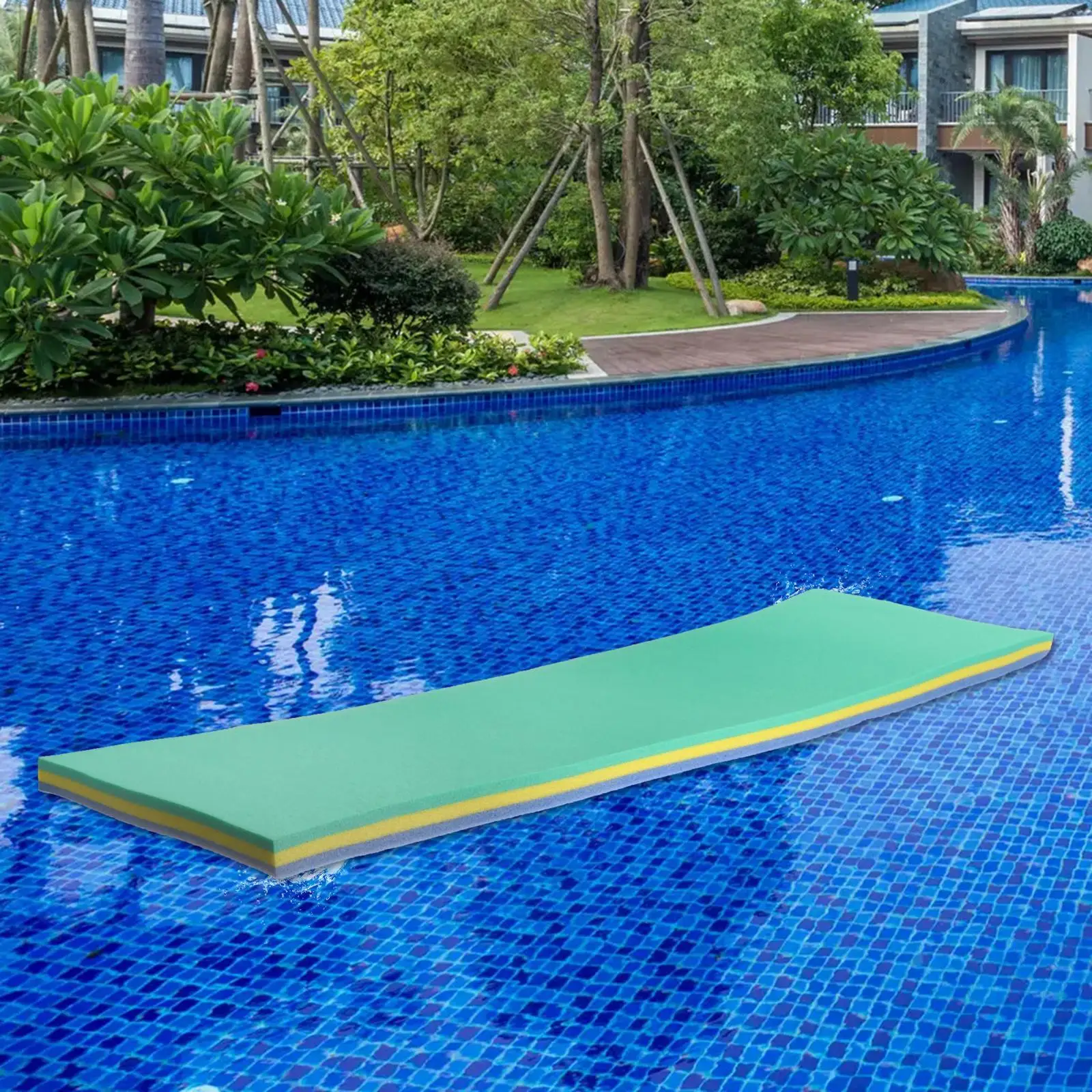 Swimming Pool Floating Mattress Summer Fun Toy Water Blanket Mat Bed Tear Resistant Foam Outdoor Floating Water Pad