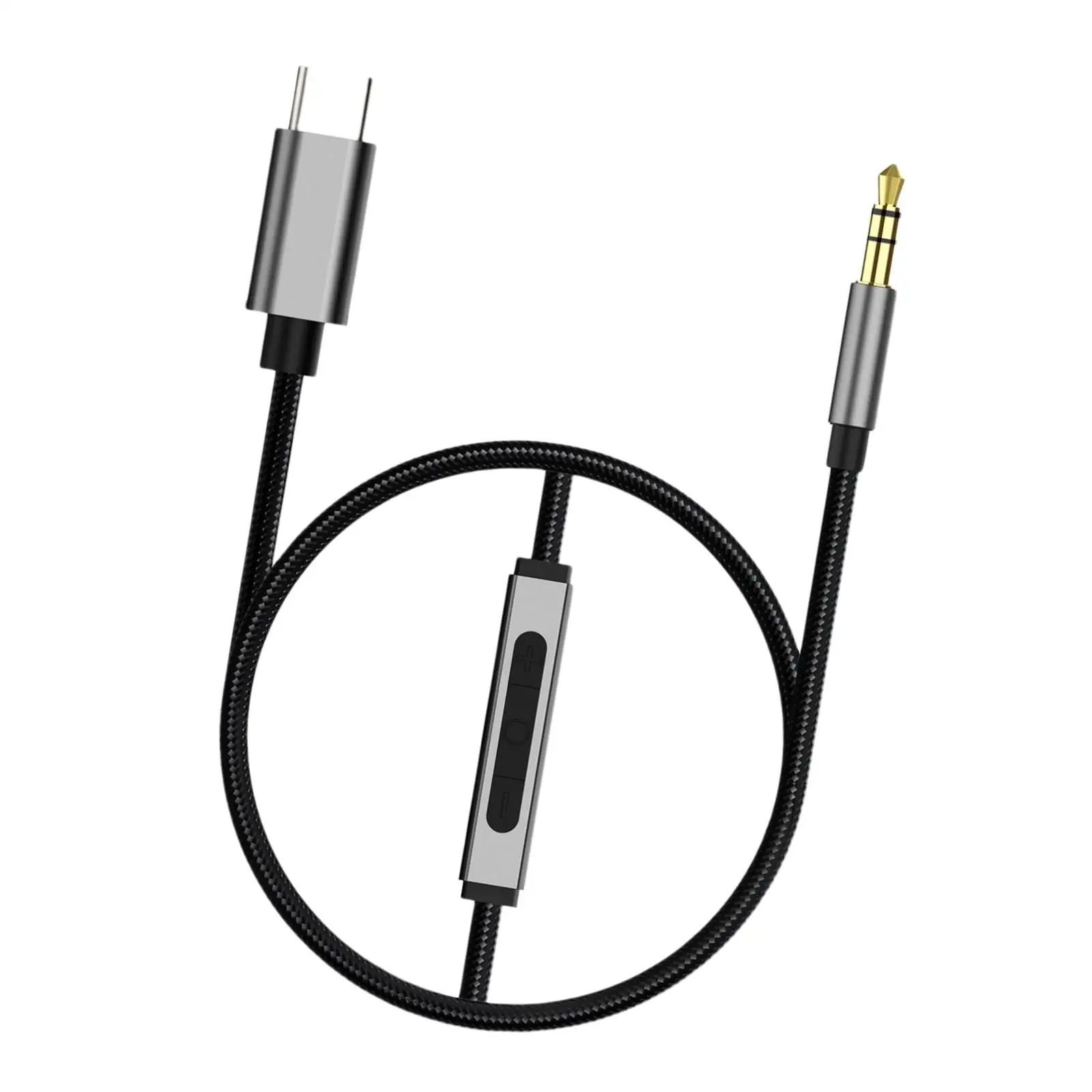 USB C to 3.5mm Audio AUX Cable Dongle Cable Cord Extension Stereo DAC Chip Type C Adapter to 3.5mm Headphone Cable for PC Laptop