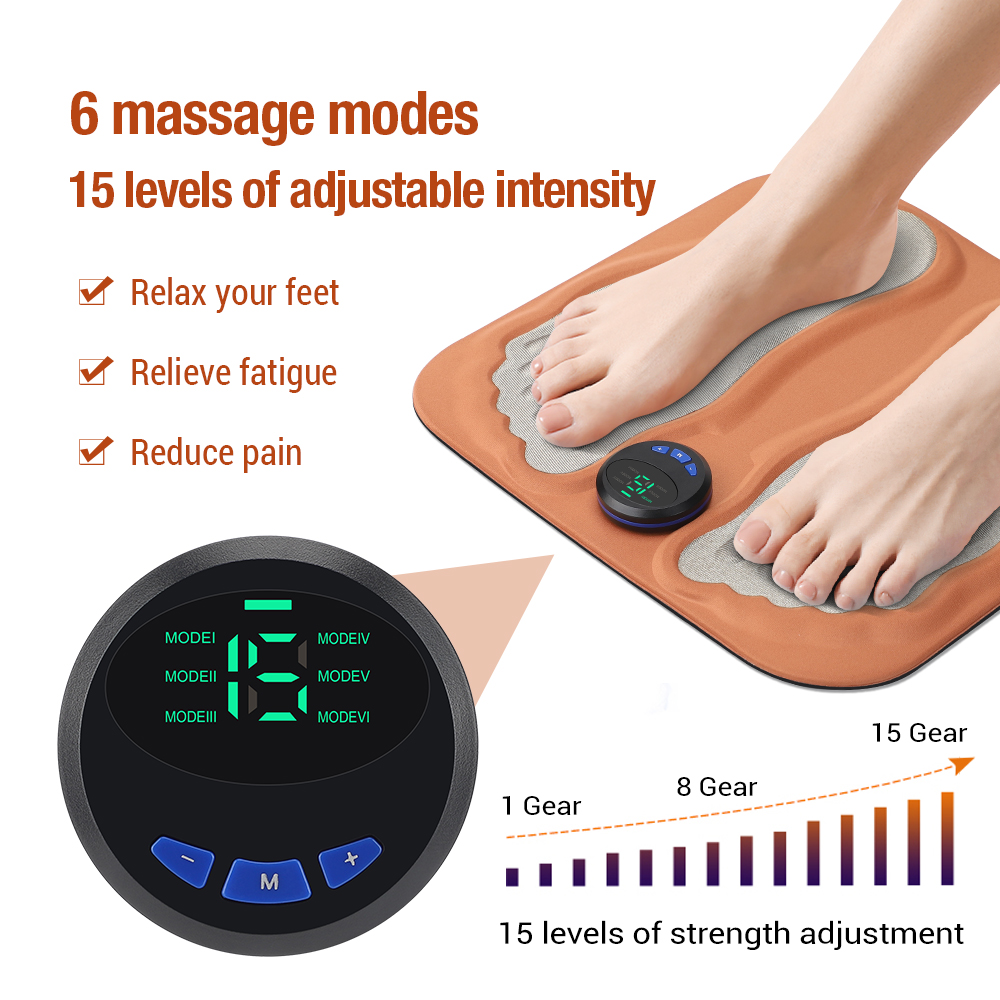 Best of Smart Rechargeable 3D EMS Foot Massage Pad Pulse Relieve Pain Relax Foot Acupressure Muscle StimulationImprove Blood Circulation Reviews & Tips