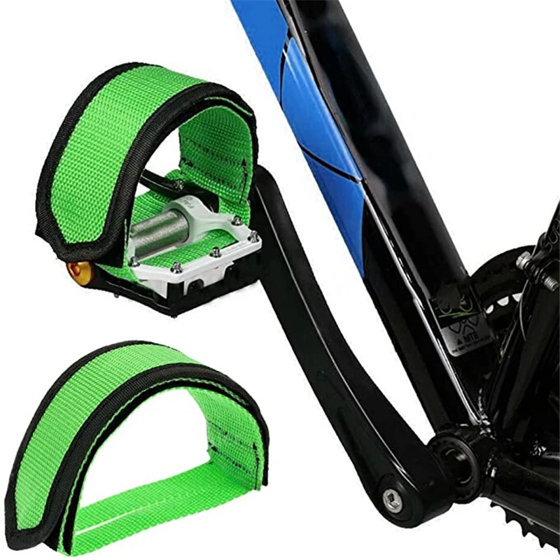 Description Picture 5 of item1PC Nylon Bicycle Pedal Straps Toe Clip Foot Strap Belt Adhesive Bicycle Pedals Fixed Gear Cover Road Bike Parts MTB Accessories