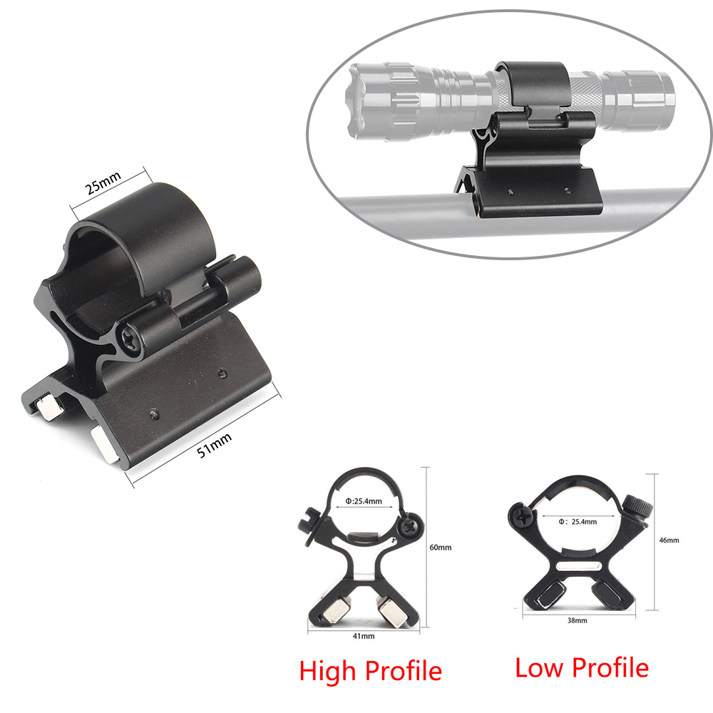 Description Picture 2 of itemTactical Gun Magnetic Scope Mount Magnet Flashlight Strong X Holder Riflescope Laser Torch Lamp Bracket Hunting Accessories